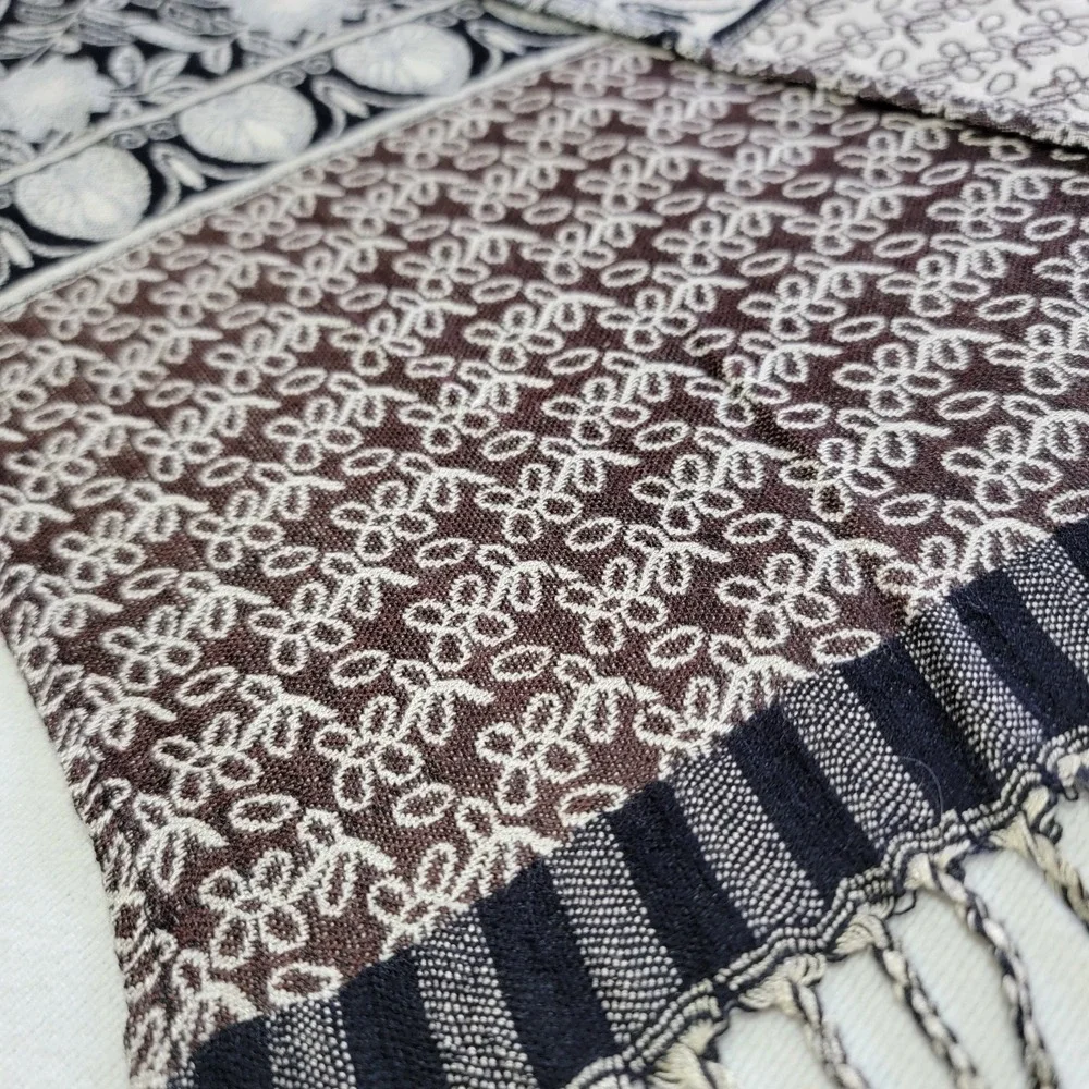 100% Cashmere Scarf Shawl Wrap Neck Wormer Unisex Jerusalem Size 66